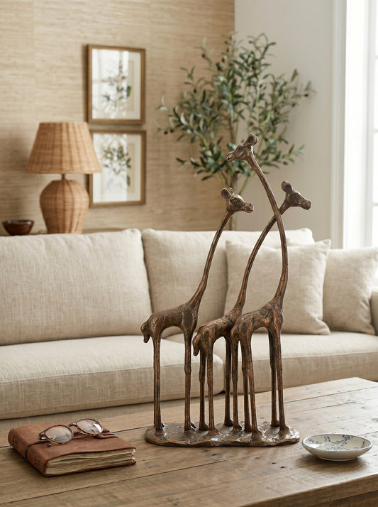 Giraffe Sculpture, Animal Statue Decor