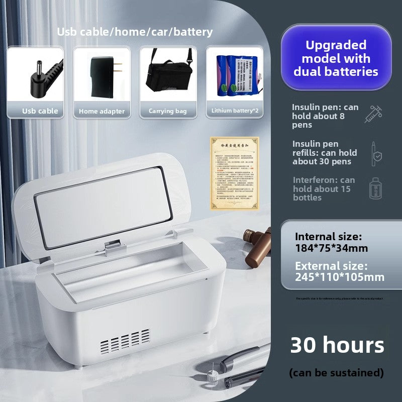 Portable Insulin Refrigeration Cooler Box