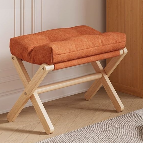 Shoe-changing stool, footrest chair