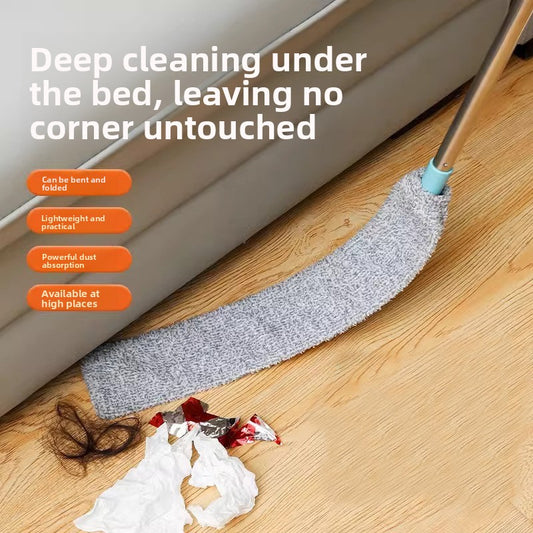 Retractable Under-Bed Duster Cleaning Tool