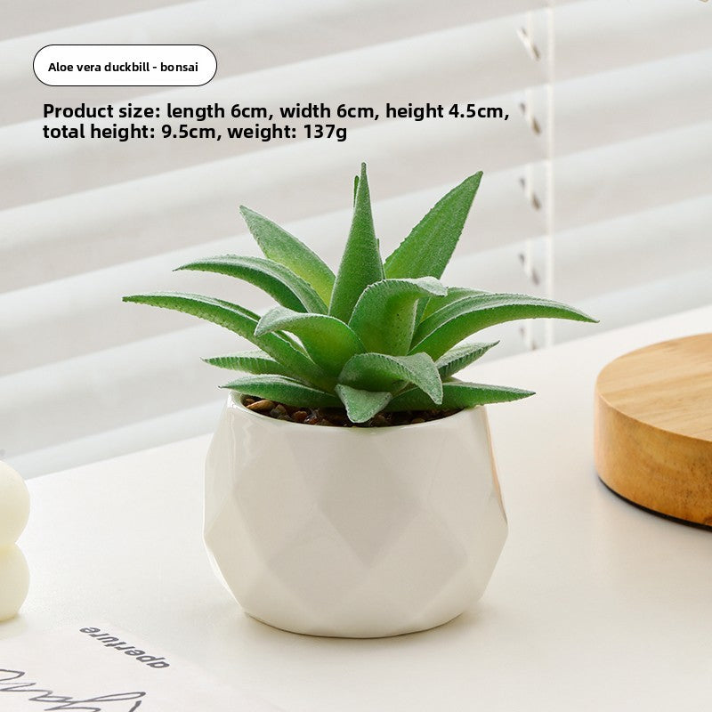 Small pot plant ornaments