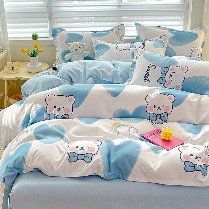 Pure cotton bed set of four pieces