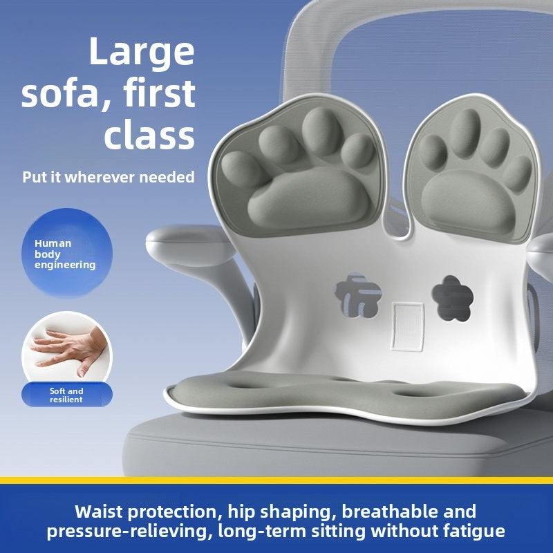Ergonomic Memory Foam Lumbar Support Cushion