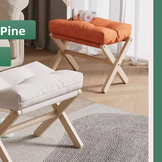 Shoe-changing stool, footrest chair