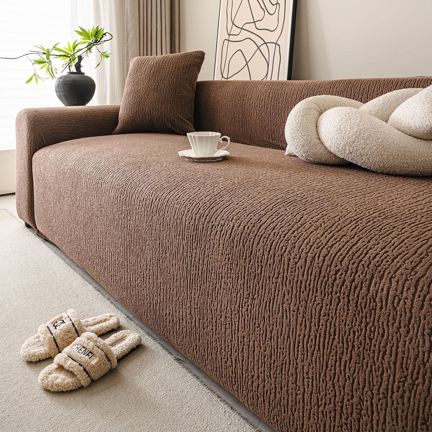 Elegant Universal Anti-Slip Sofa Cover Set