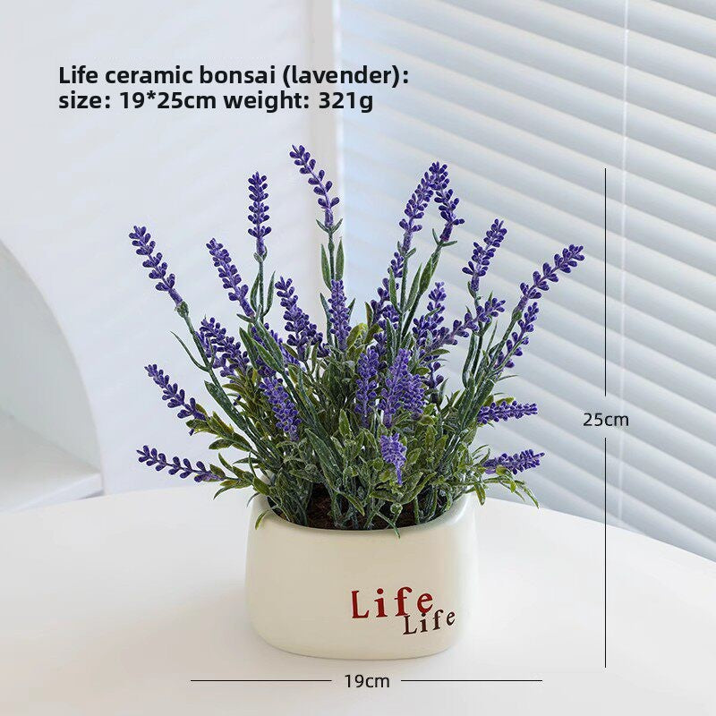 Small pot plant ornaments