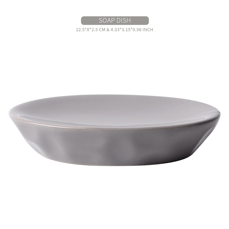 BosilunLife Bring Nature Inside Liquid Bathroom Set 4-Piece Recycled Eco-Clay