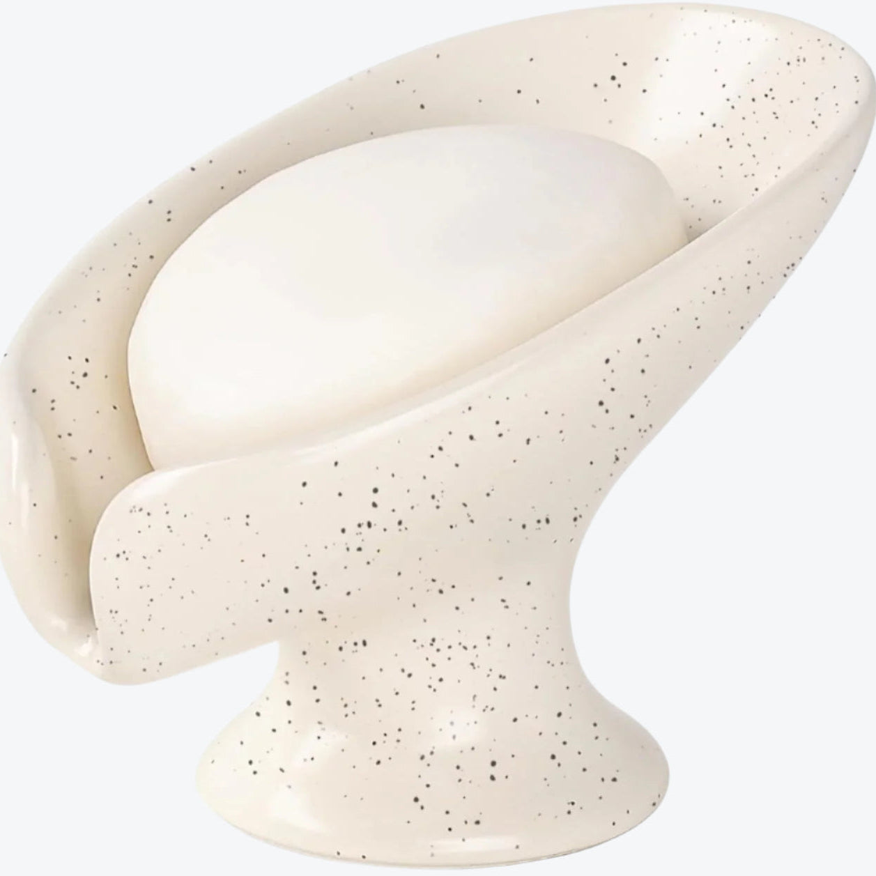 BosilunLife Leaf Shape Soap Dish Recycled Ceramic Eco-Clay