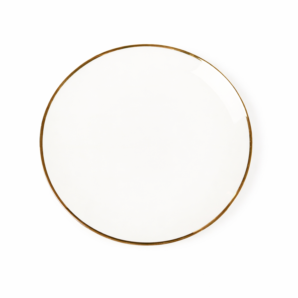Narrow Gold Rim Salad Plate Plate- Set of 4