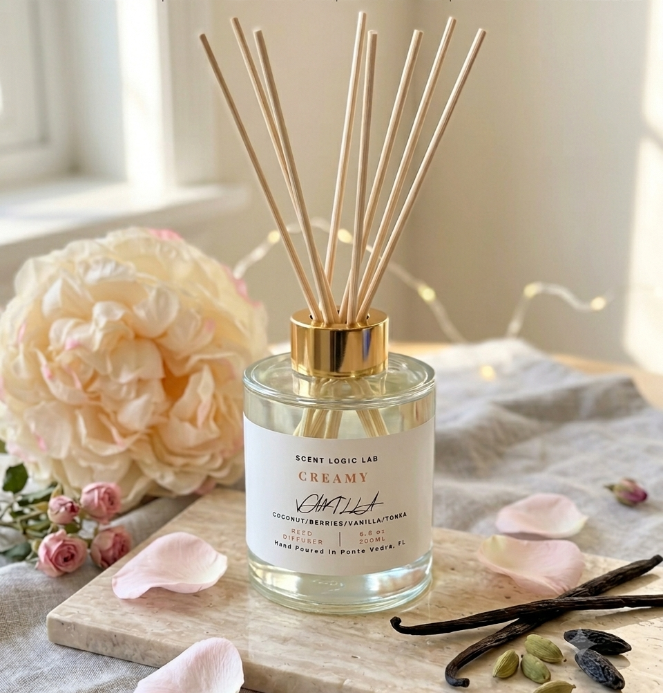 Creamy Vanilla Reed Diffuser – 100ml & 200ml