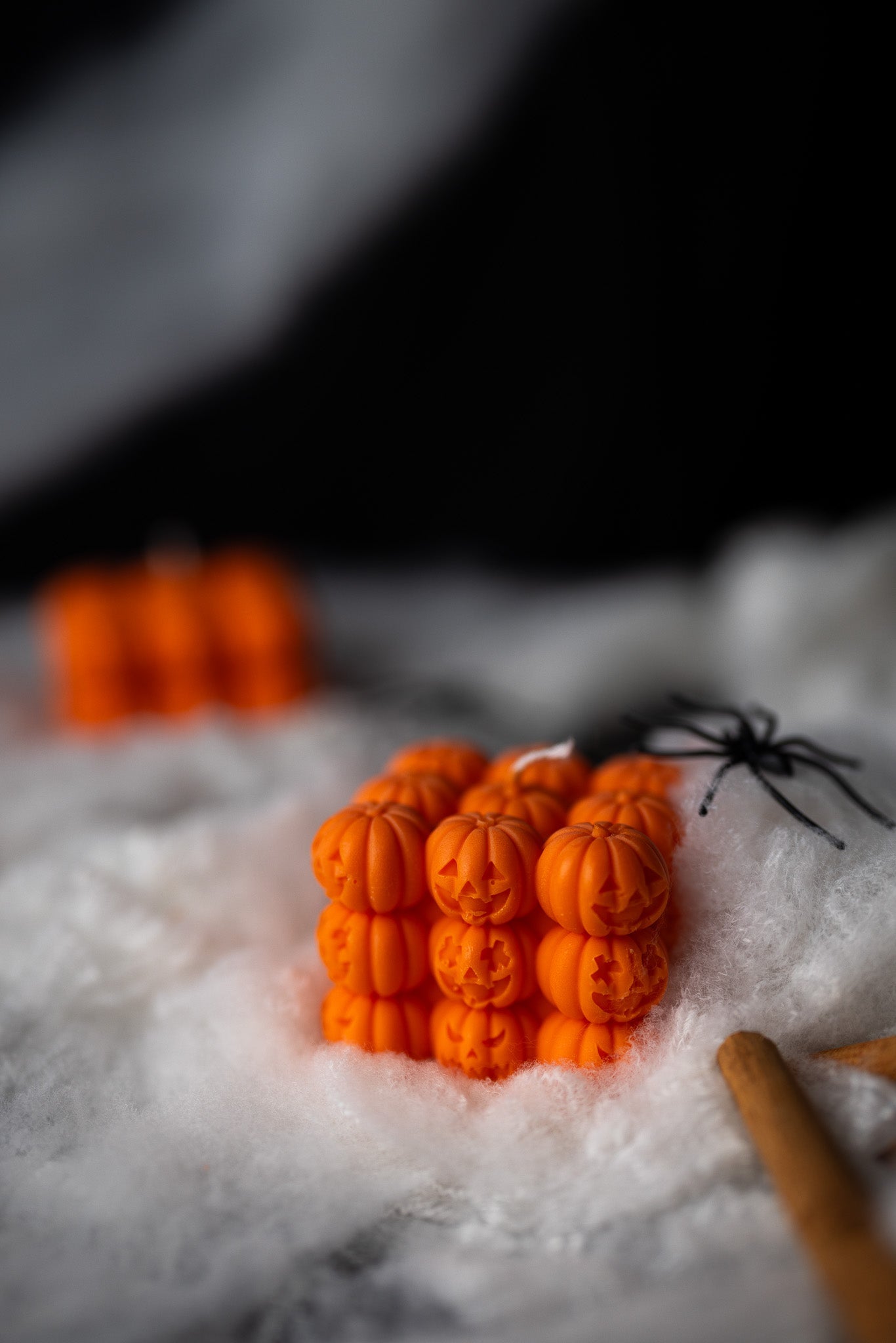 Halloween Pumpkin Soy Candle – Face Bubble Pumpkin Candle, Spooky Décor