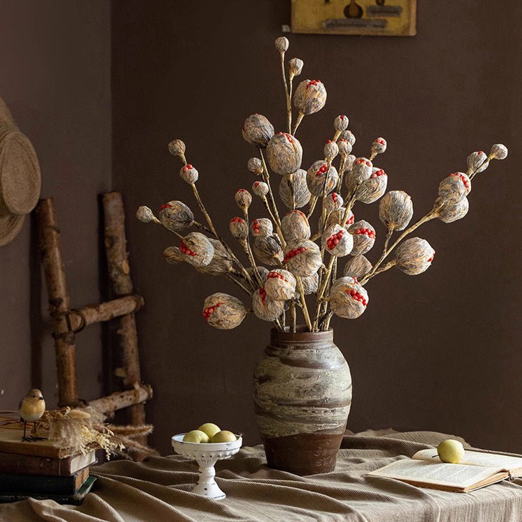 Rustic Dried Pot Stem 41" Tall