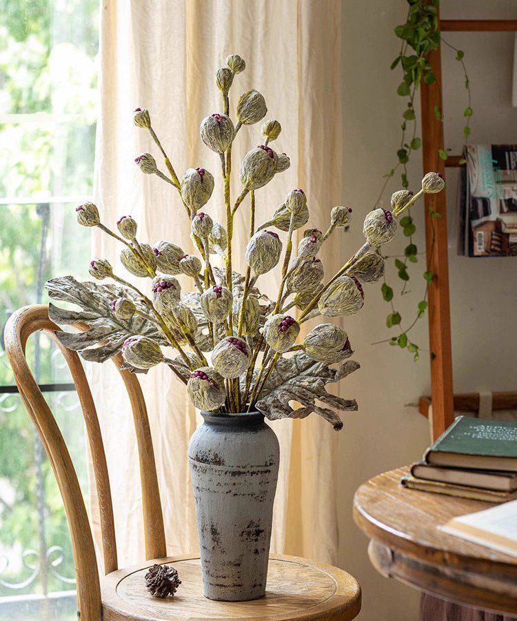 Rustic Dried Pot Stem 41" Tall