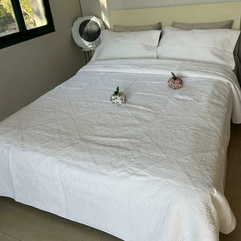 American-Style Large Cotton Quilting Embroidery Foreign Trade Bedspread