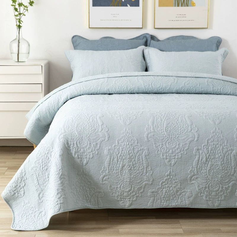 American-Style Large Cotton Quilting Embroidery Foreign Trade Bedspread