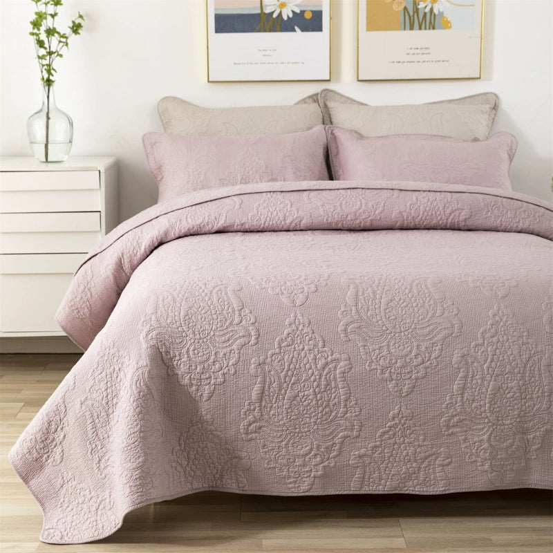 American-Style Large Cotton Quilting Embroidery Foreign Trade Bedspread