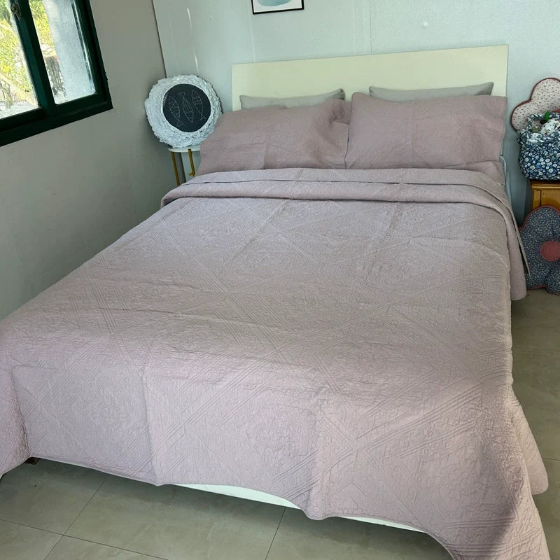 American-Style Large Cotton Quilting Embroidery Foreign Trade Bedspread