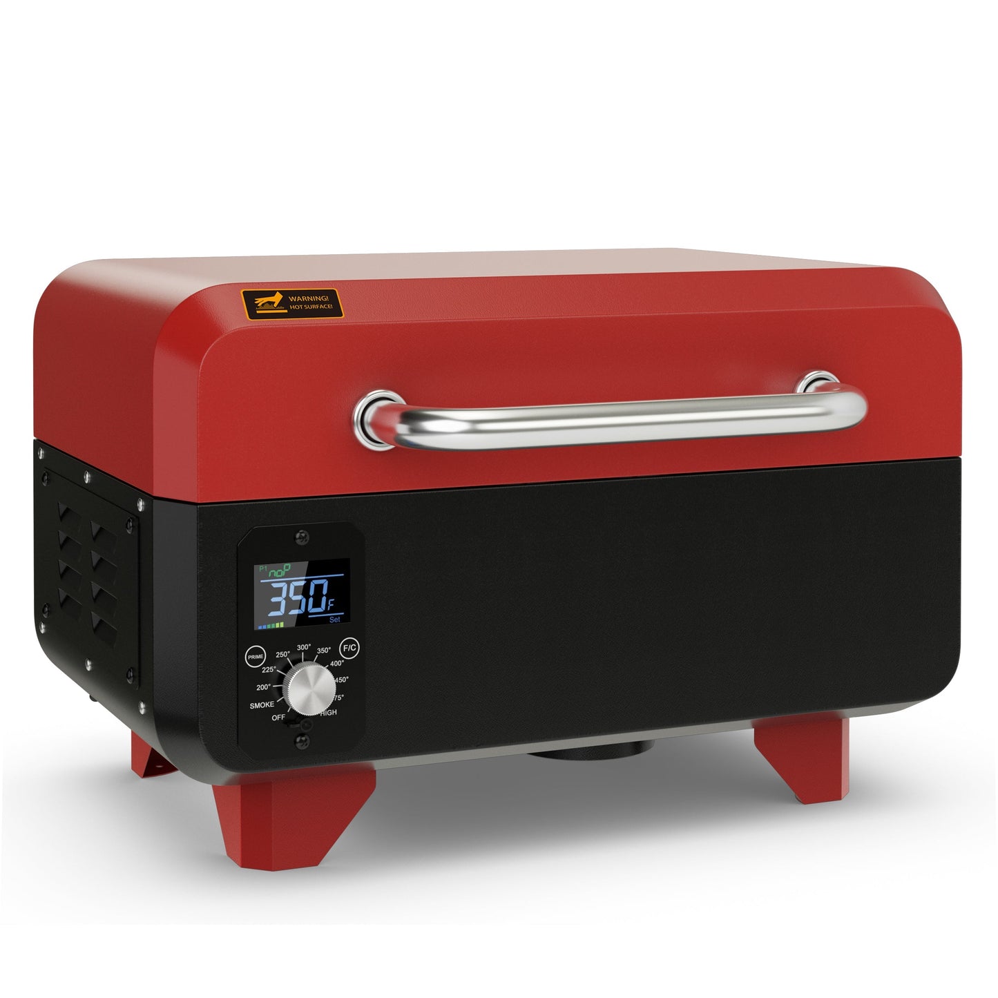 Outdoor Portable Tabletop Pellet Grill and Smoker with Digital Control System for BBQ