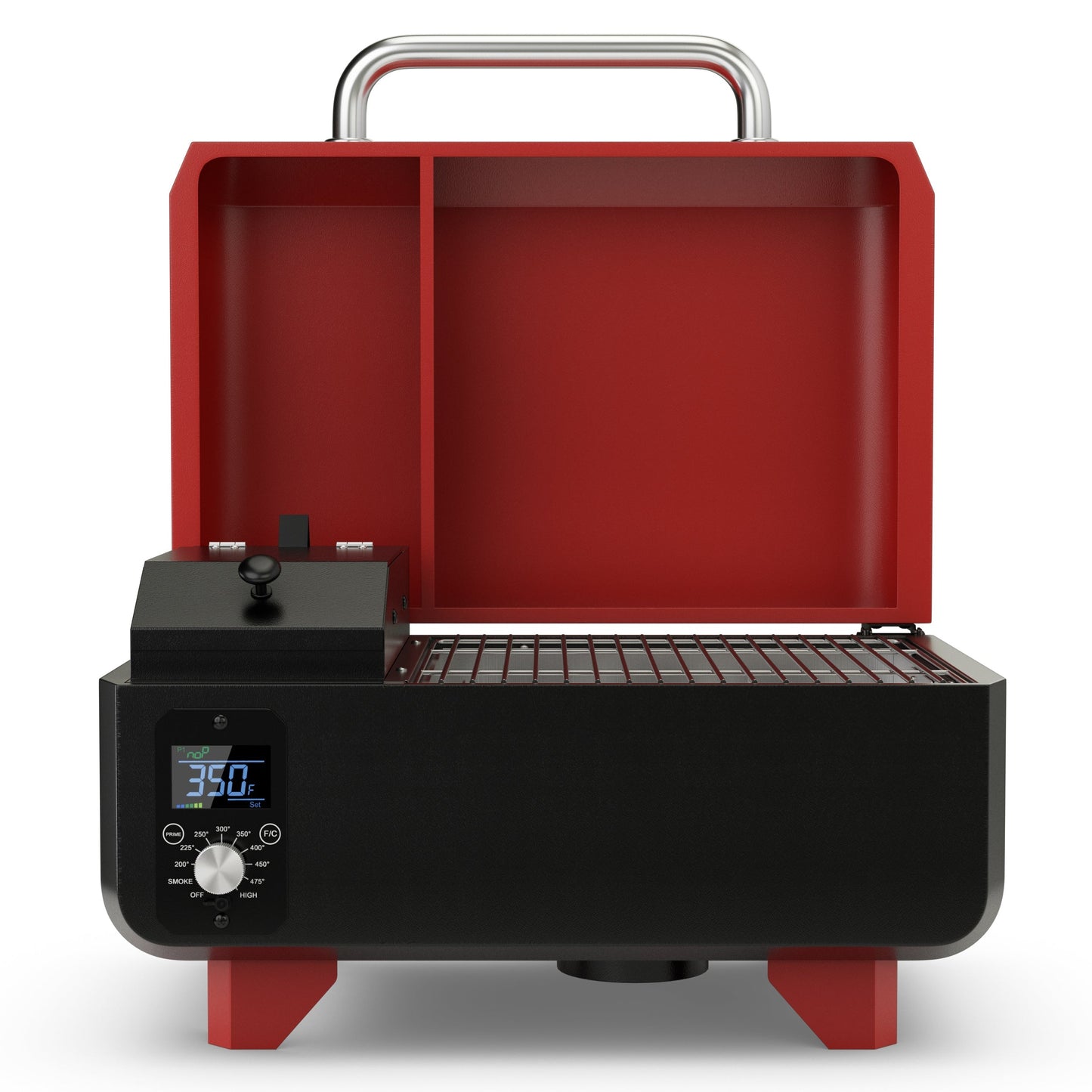 Outdoor Portable Tabletop Pellet Grill and Smoker with Digital Control System for BBQ