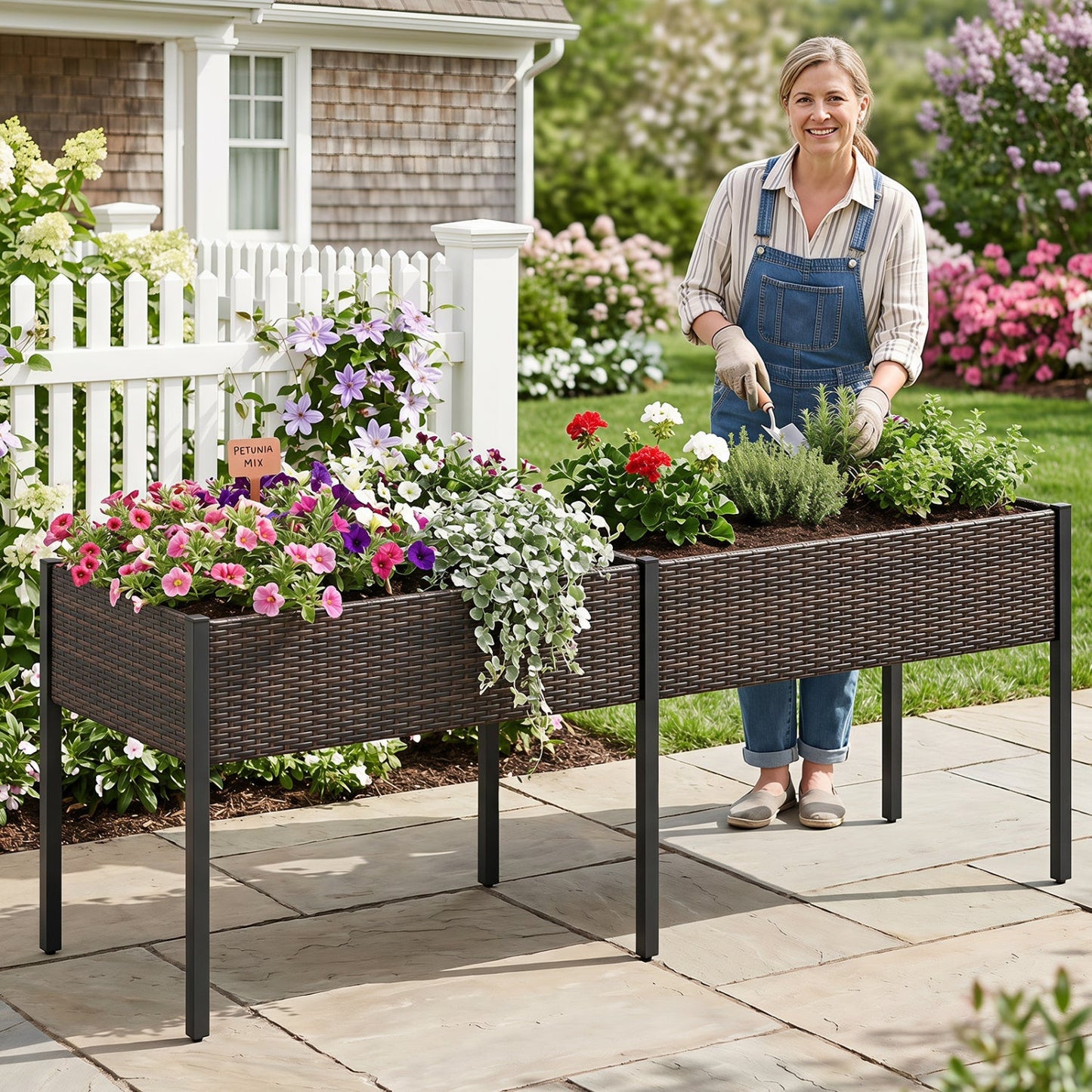 Raised Garden Bed with Legs and Removable Liner - 73 Inch