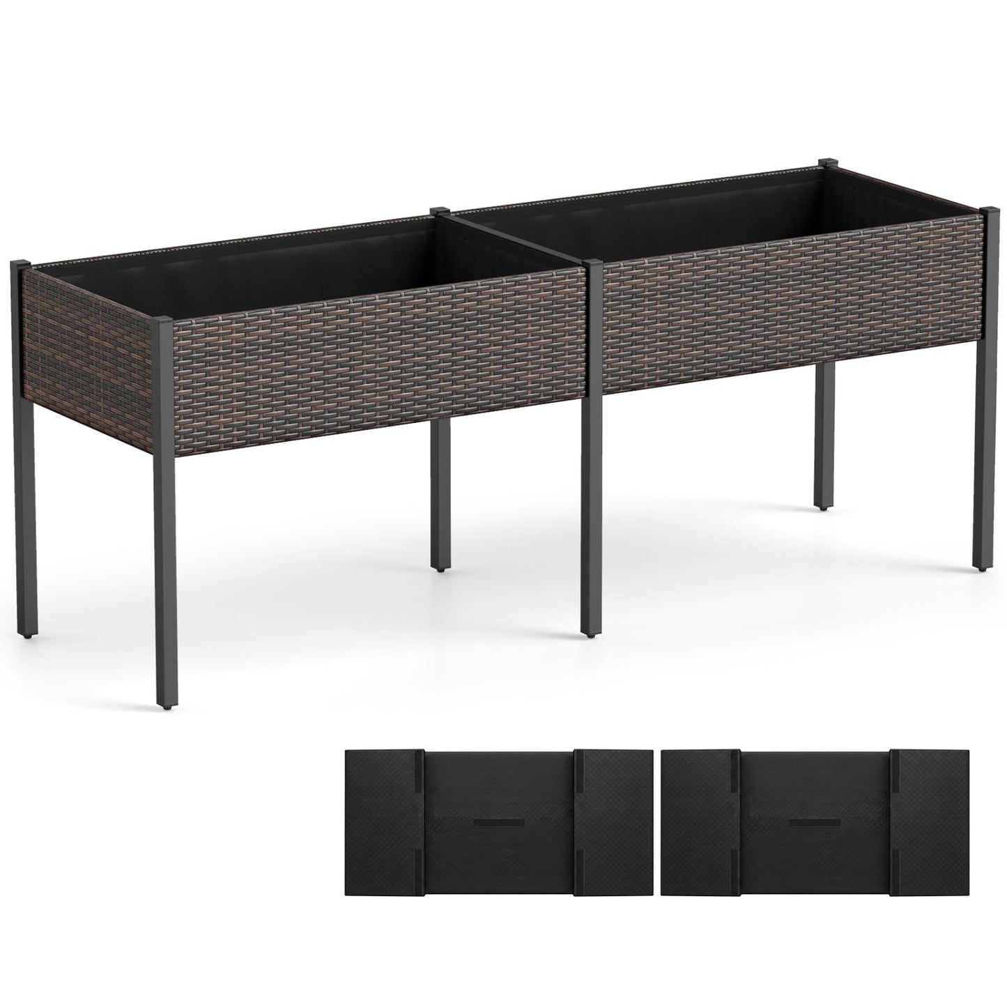 Raised Garden Bed with Legs and Removable Liner - 73 Inch