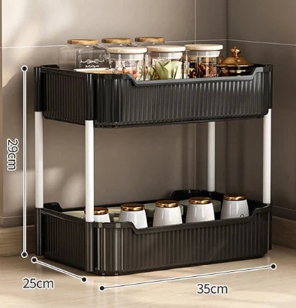 Mobile Storage Rack Trolley Kitchen Bathroom Bedroom Multi Storey Snacks Storage Rack with Wheels Organizer Home Accessories