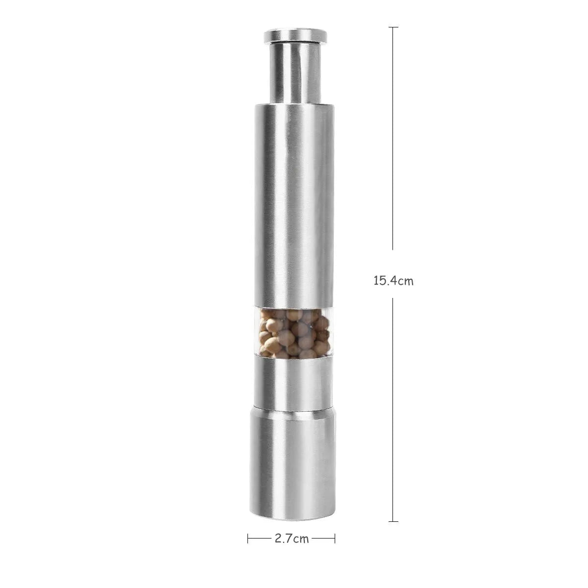 1 Piece Salt and Pepper Grinder Set Original Pump Grind Pepper Mill Thumb Press Grinder for Peppercorns Sea Salt YY027