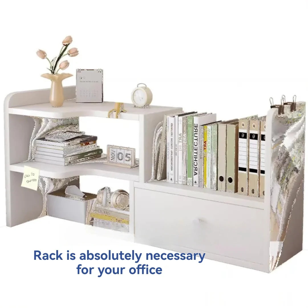 Bookshelf Office Desktop Storage Shelves Multi layer Scalable Shelves Student Desk Storage Boxes Small Bookcases