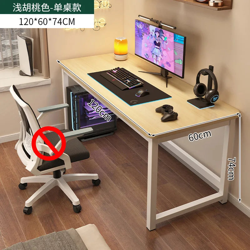 Ergonomic Computer Desk Gaming Desk Adjustable Height Office Study Table Space Saving Small Room Escritorios Home Use Furniture