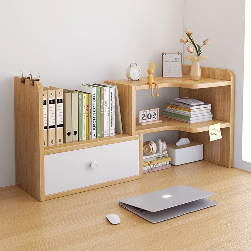 Bookshelf Office Desktop Storage Shelves Multi layer Scalable Shelves Student Desk Storage Boxes Small Bookcases