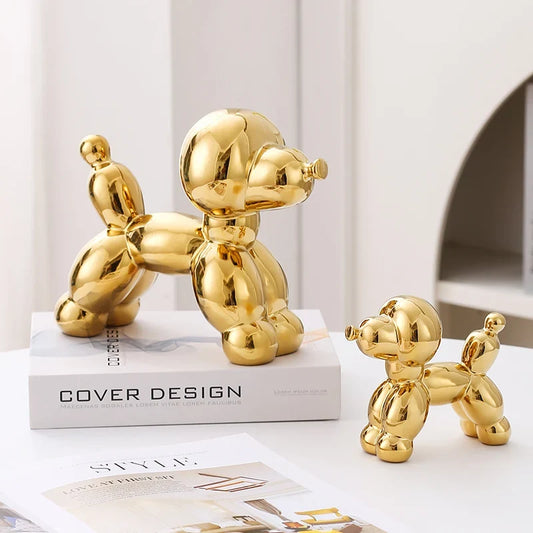 Ceramic Guest Dog Figurine Home Decor room Decoration Accessories Office Nordic Animal Decorative Sculptures  Figurines