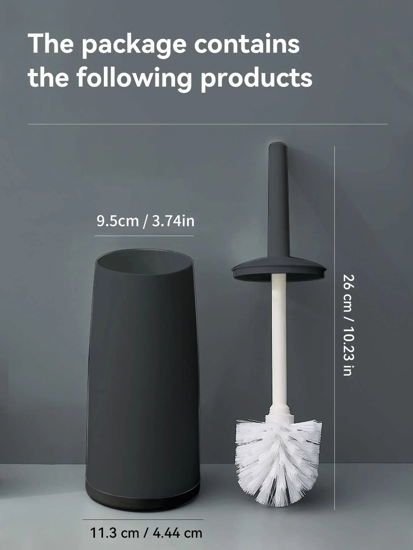 Plastic Toilet Brush With Standing Base Long Handle Toilet Cleaning Brush For WC Bathroom Accessories Cleaning Tools