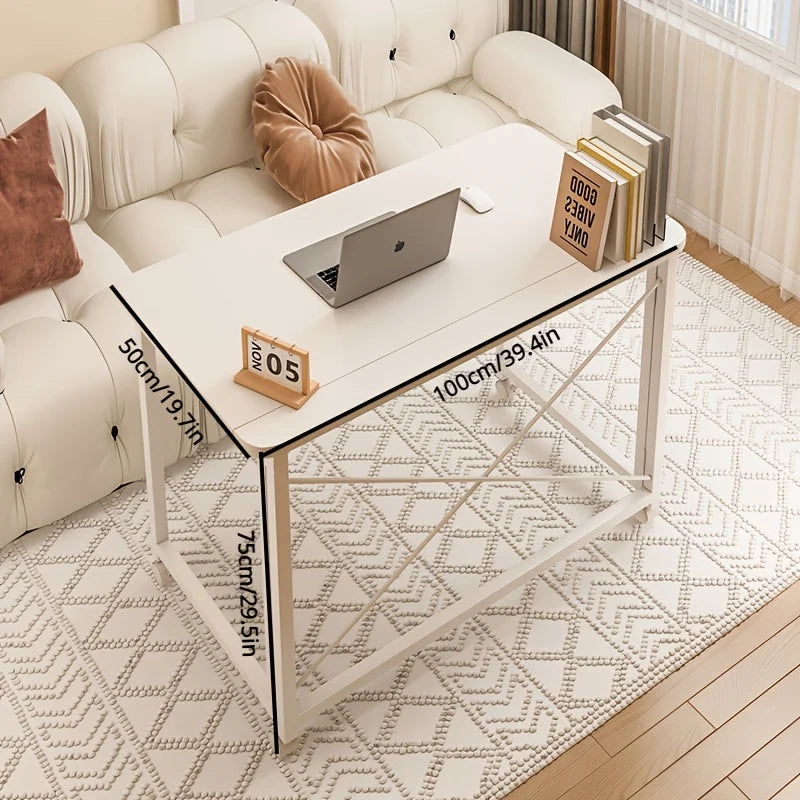 Folding desk, movable desk, home student computer desk, study desk, bedroom bedside desk, office desk computer desk
