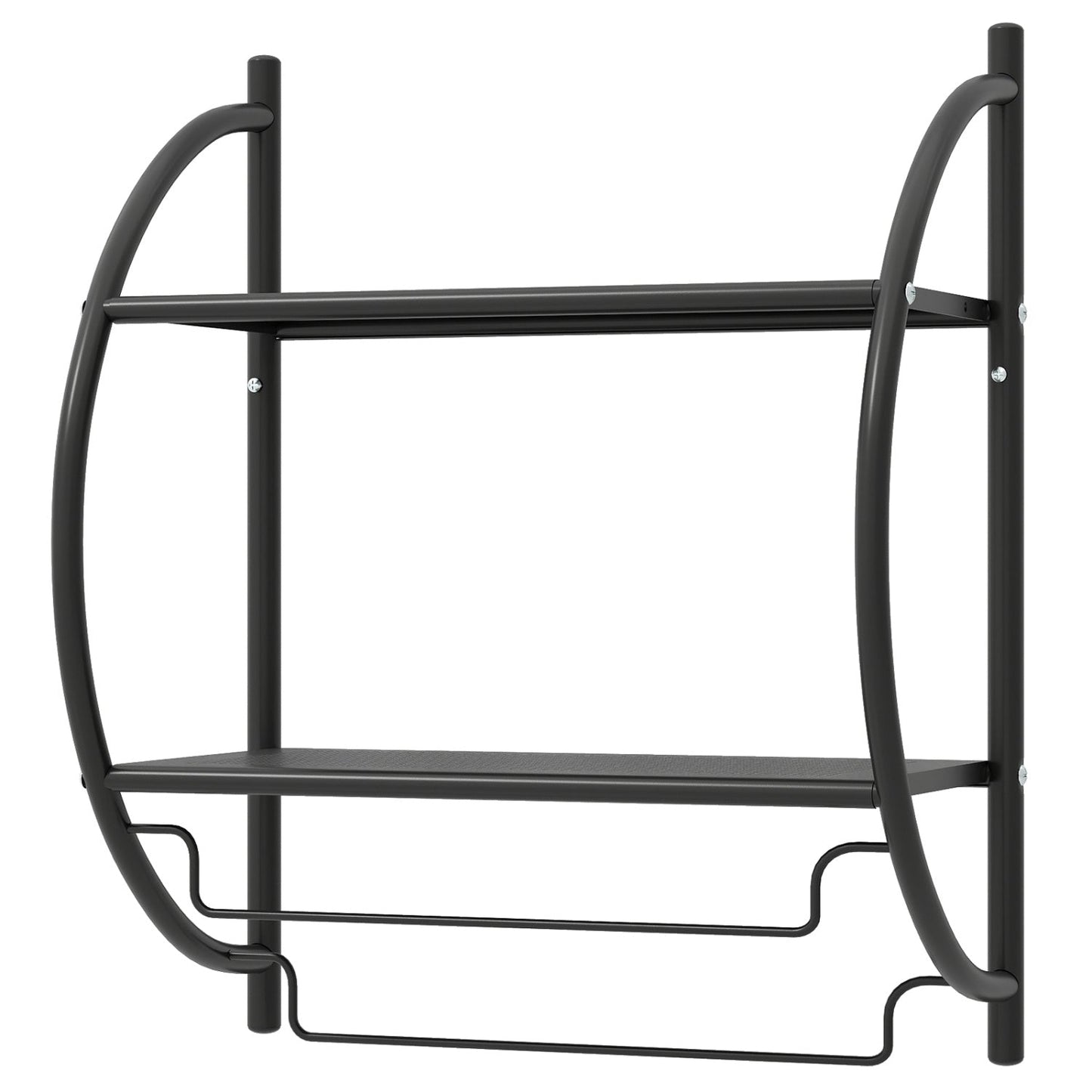 2-Tier Wall Mounted Bathroom Towel Rack with Towel Bars