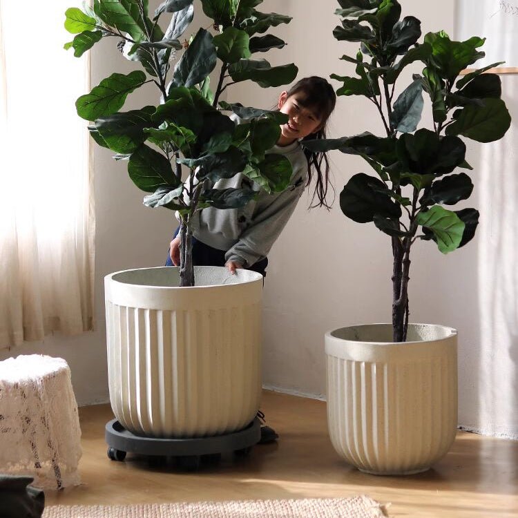 Nordic Vertical Stripe Flower Pot