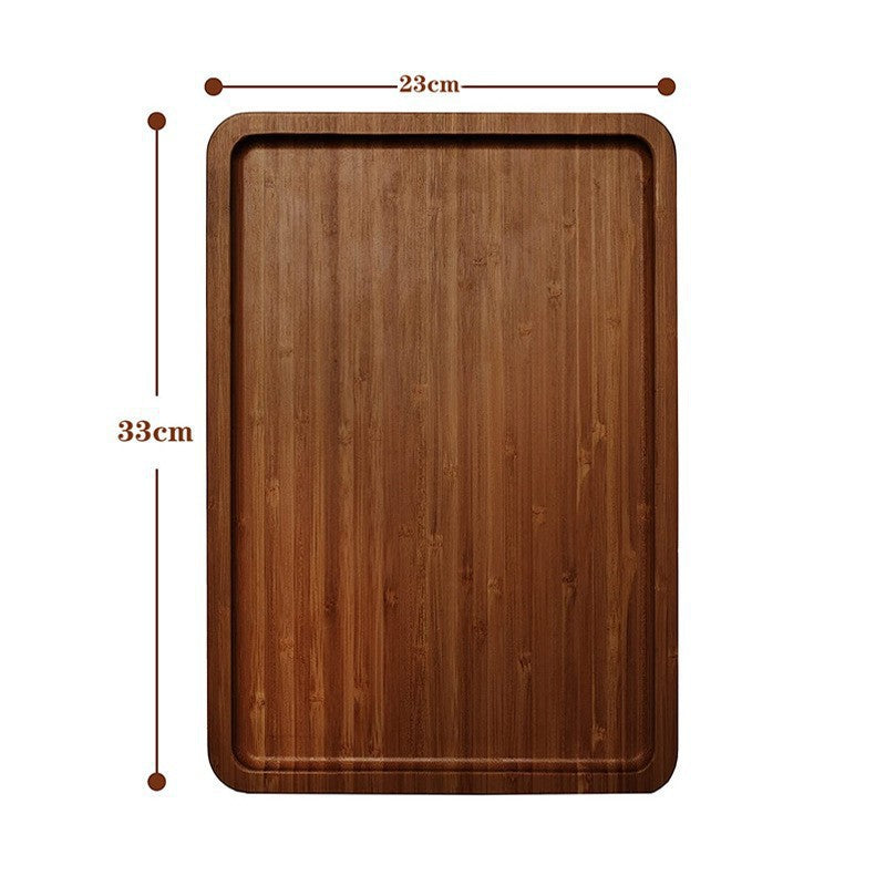 Foldable Bamboo Sofa Tray Square Serving Plate