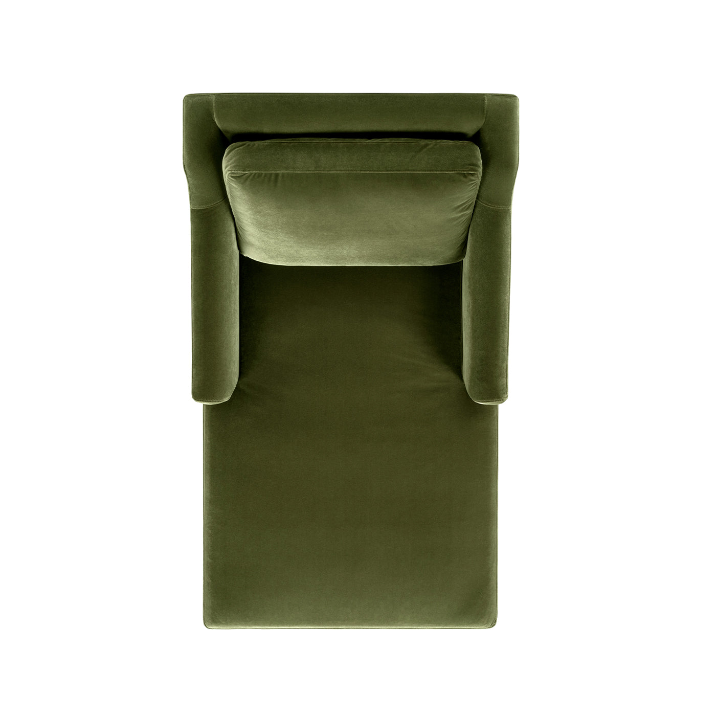 Josephine 60" Upholstered Chaise Lounge, Olive