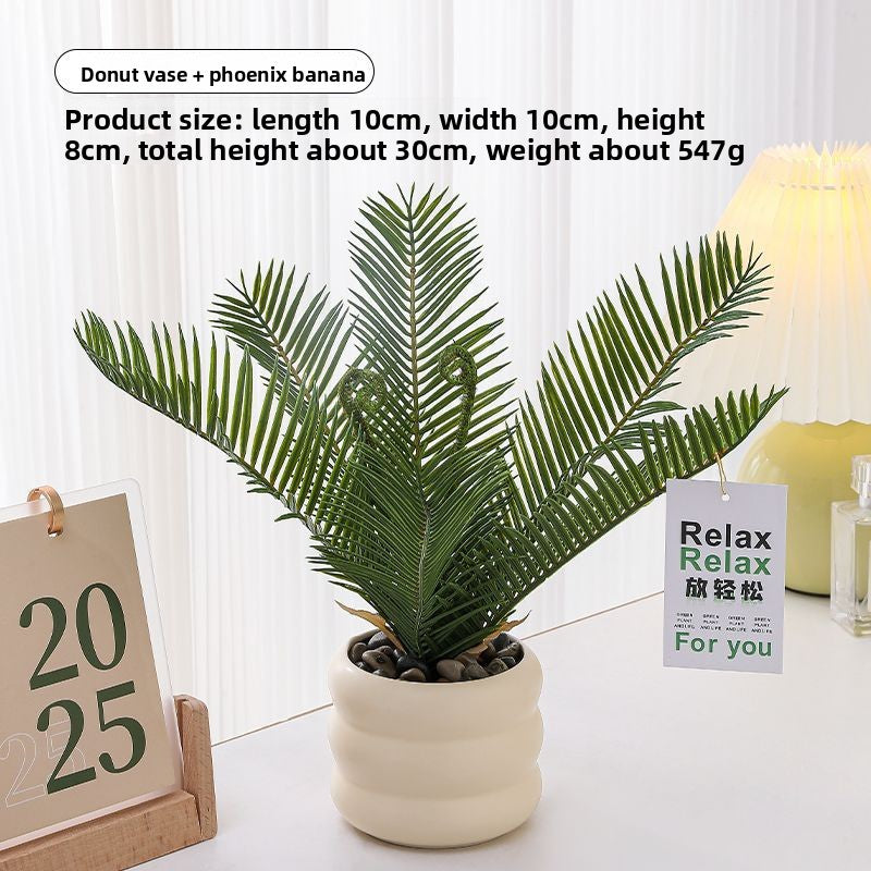 Small pot plant ornaments