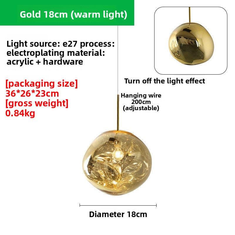 Nordic Creative Lava Chandelier LED Hanging Light
