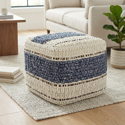 Grady 18 Inch Wide Square Pouf