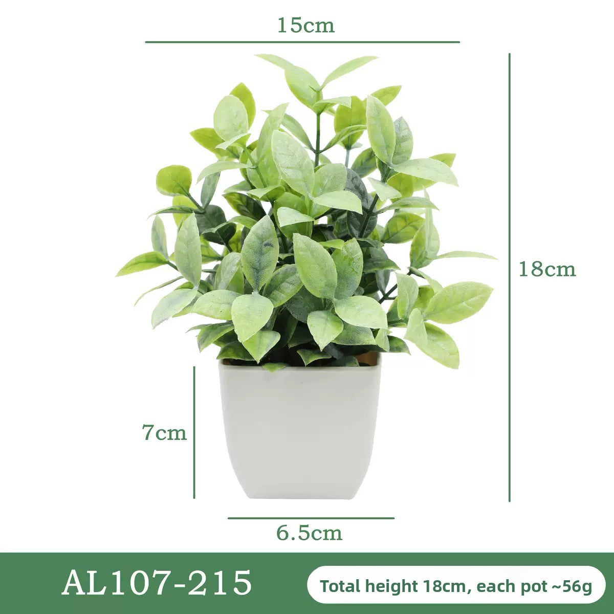 Artificial Eucalyptus Frosted Potted Plant