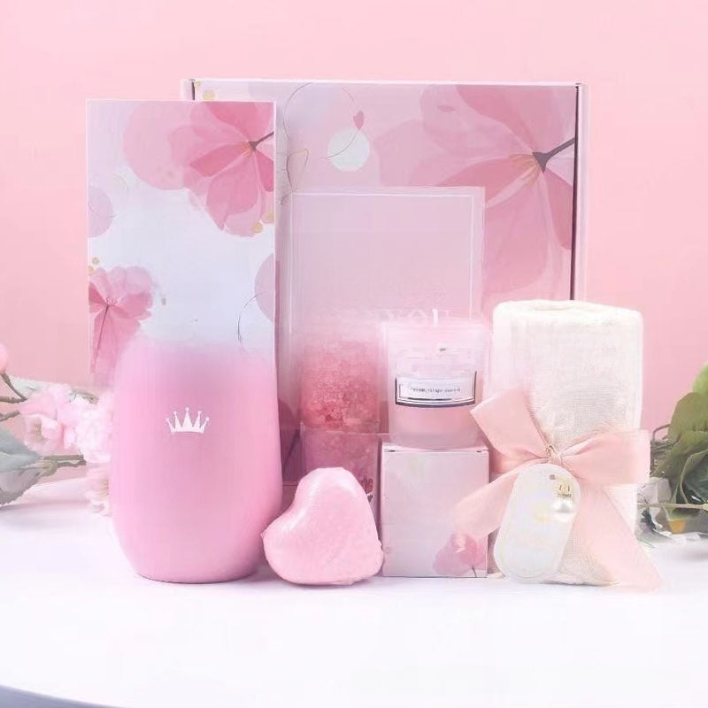 Pink Spa Gift Basket Set