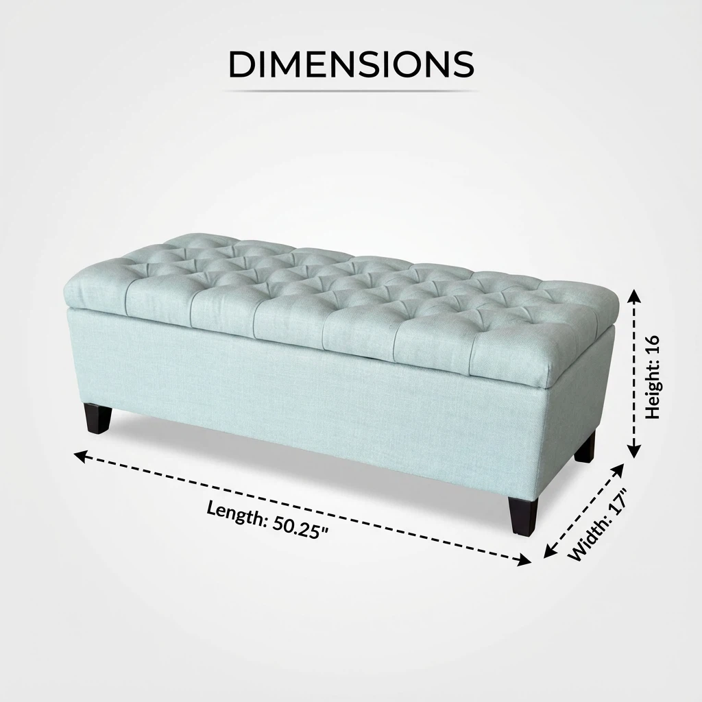 50.25" Storage Ottoman Bench - Baby