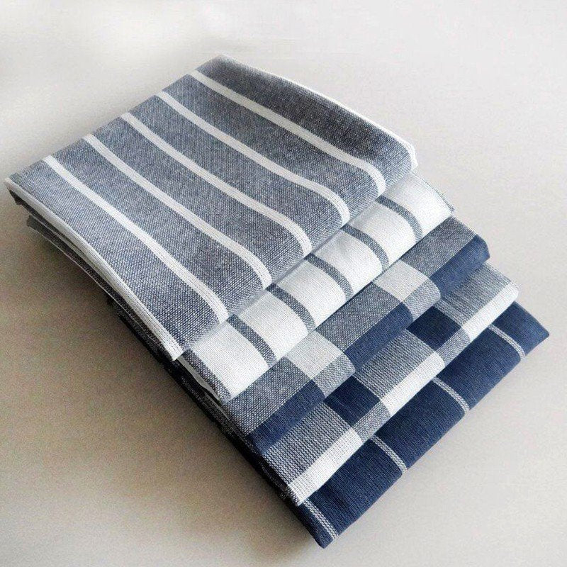 Mediterranean Blue Cotton Kitchen Towel