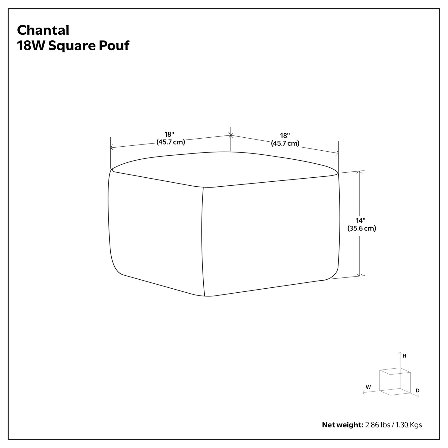 Chantal Round Pouf