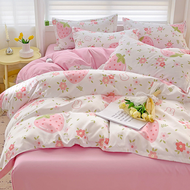 Pure cotton bed set of four pieces