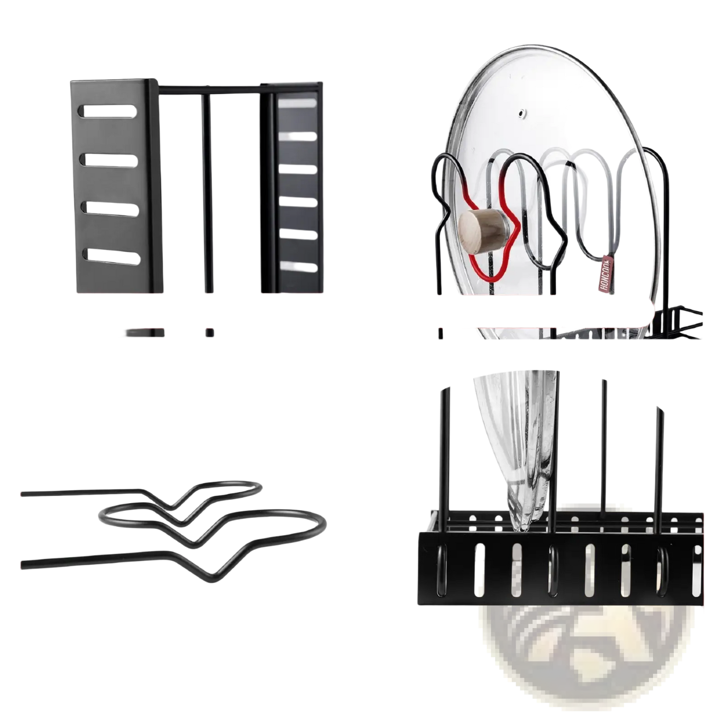 Adjustable Pot Rack and Pan Organizer for Kitchen Storage