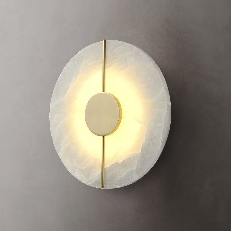 Imitation Marble Wall Lamp with Eye Protection Warm Light