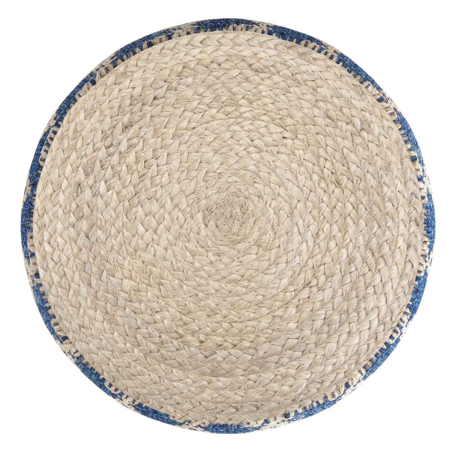 Edgeley 18 Inch Wide Round Pouf in Classic