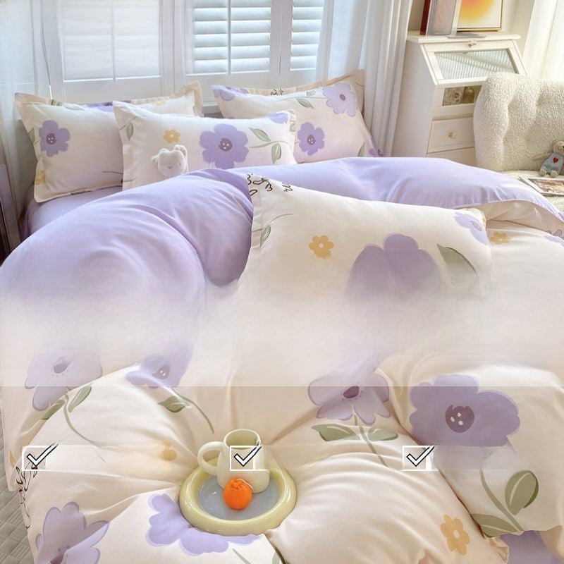 Pure cotton bed set of four pieces
